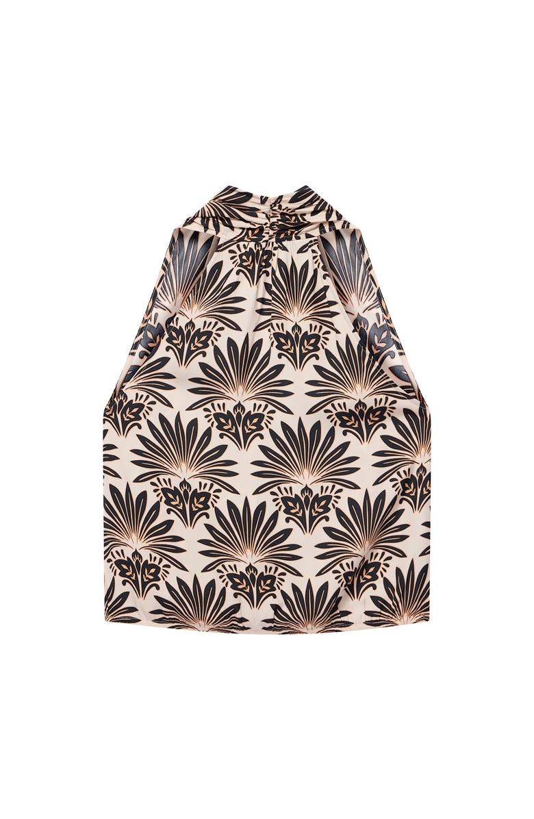 MINT VELVET Sunset Palm Halter Top, Alternate, color,
