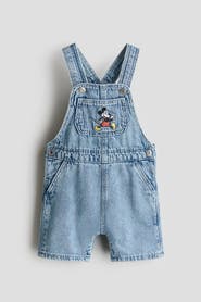 H&M Overall shorts with embroidered details
