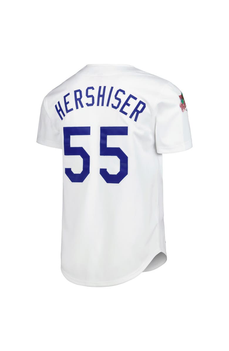 Mitchell & Ness Men's Mitchell & Ness Orel Hershiser White Los Angeles Dodgers Cooperstown Collection Authentic Jersey, Alternate, color, 