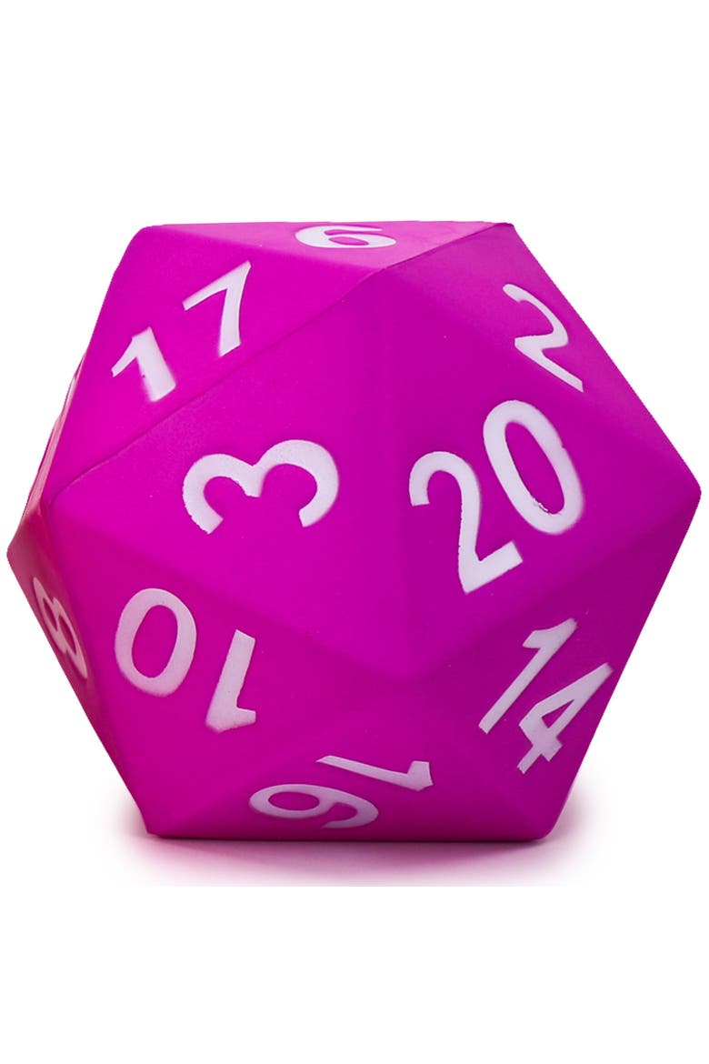 Giant D20 Foam Dice Purple, Main, color, Purple