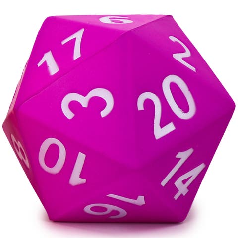 Giant D20 Foam Dice Purple