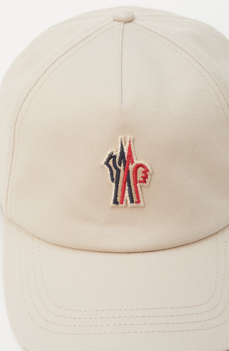 Moncler Grenoble Logo Patch Cotton Twill Baseball Cap, Alternate, color, Tidal Foam