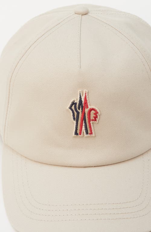 Moncler Grenoble Cappello Da Baseball In Gabardine In Tidal Foam