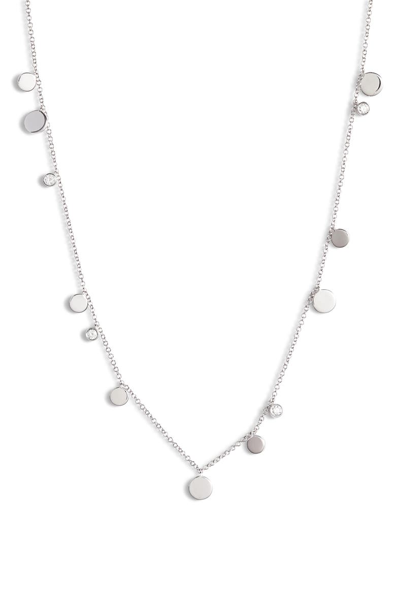 EF Collection Diamond Confetti Necklace, Main, color, 