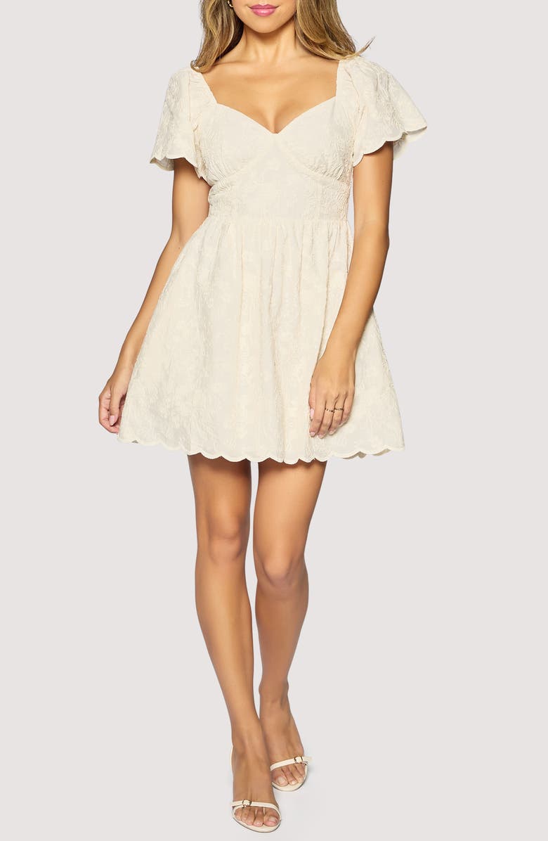 Lost + Wander Springtime Charm Minidress, Main, color, Cream