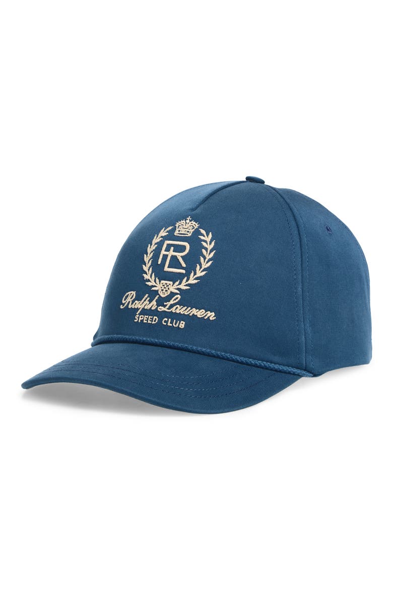 Fade Cotton Stretch Twill Adjustable Baseball Cap, Main, color, BLUE