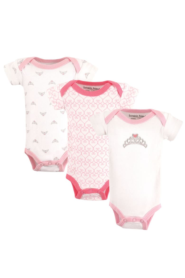 Cotton Snapsuits for Petite Infant Girls, Main, color, Tiara