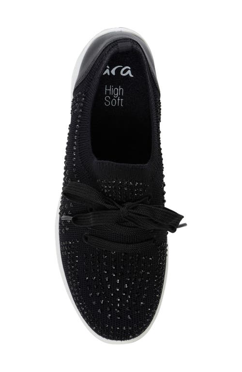 Ara Lisbon Lace-up Sneaker In Black