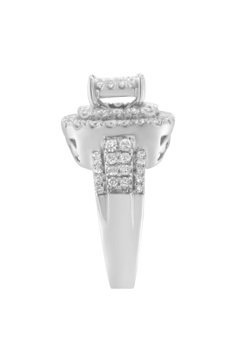 Haus of Brilliance 14KT White Gold Diamond Cocktail Ring, Alternate, color, White