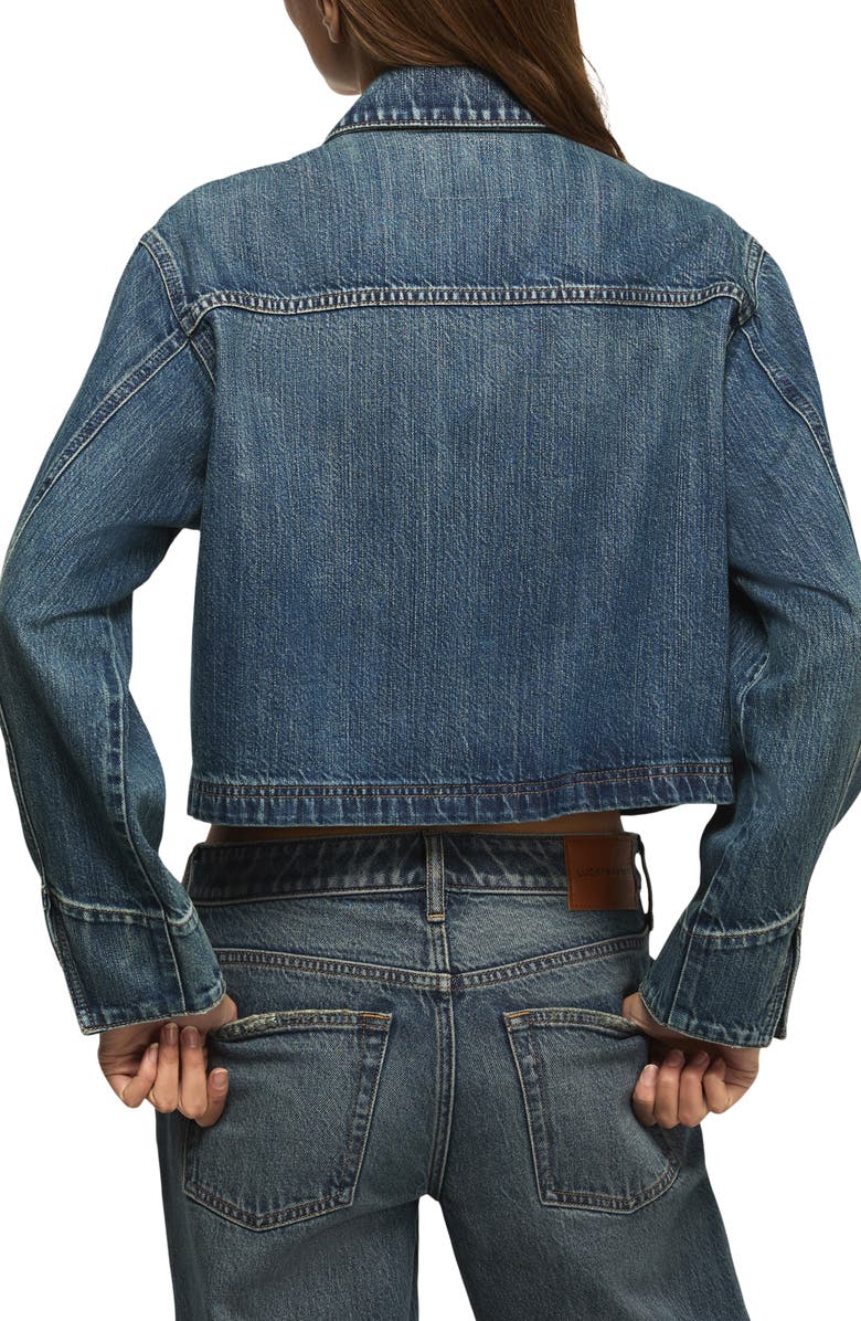 Lucky Brand Utility Denim Jacket, Alternate, color, Glamorous Wash