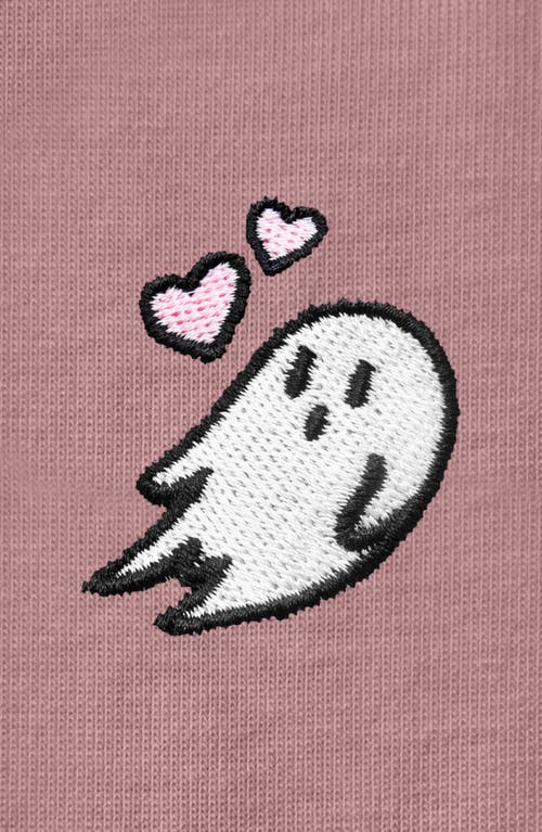 Shop Dalix Heartly Ghost Tee In Orchid Purple