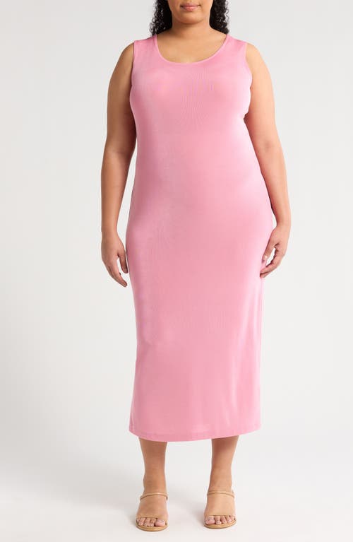 Vikki Vi Sleeveless Stretch Knit Maxi Tank Dress In Carnation