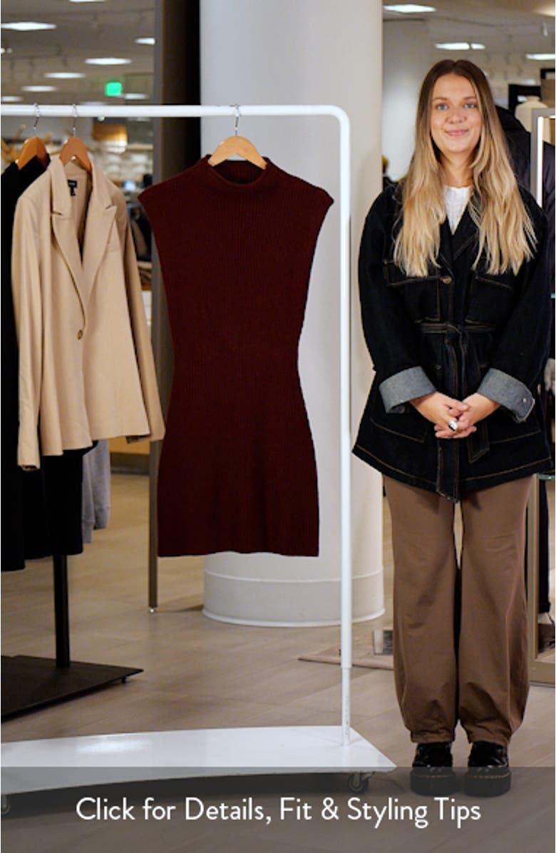 Nathalia Rib Sweater Dress, sales video thumbnail