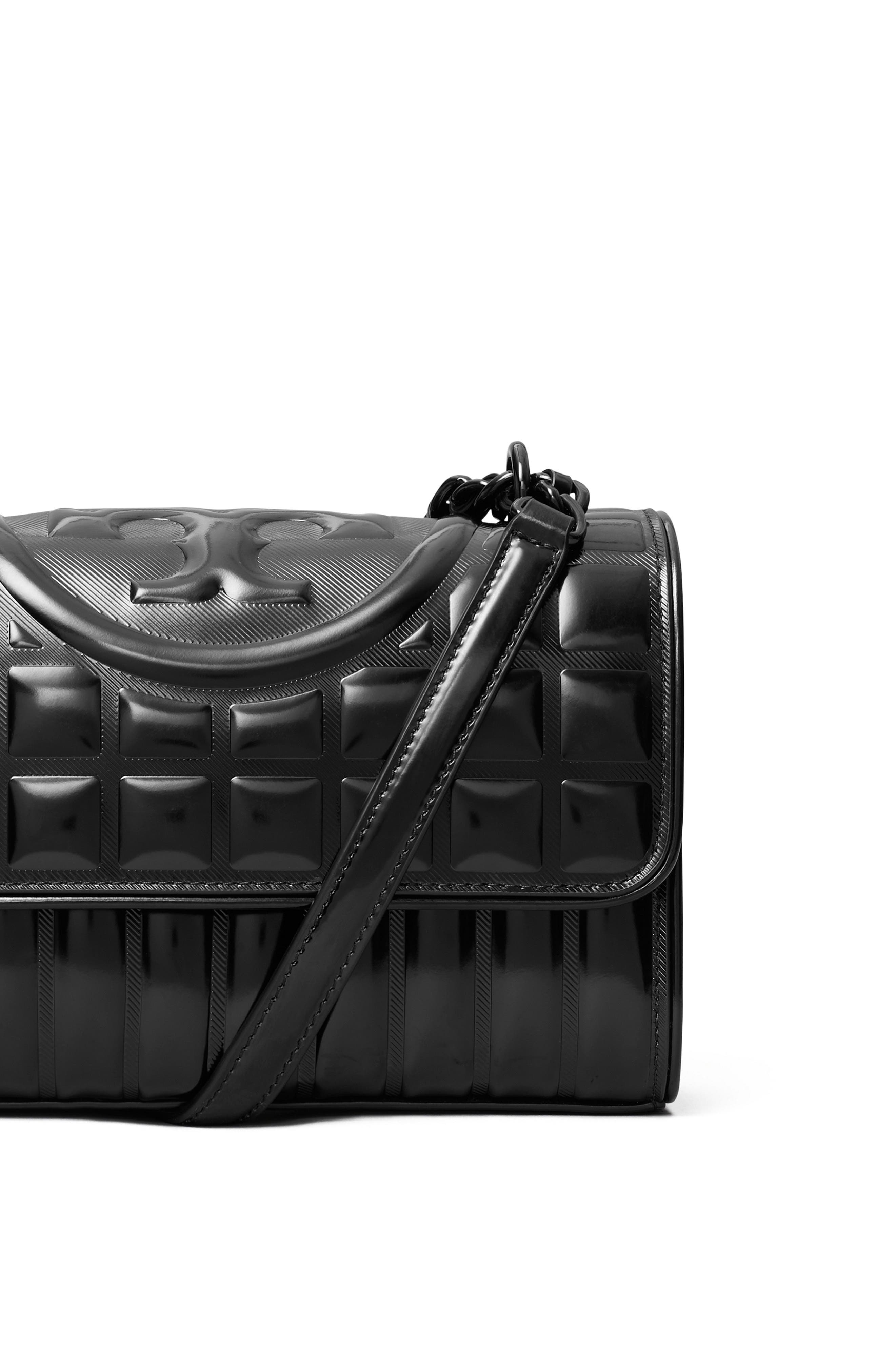 Tory Burch Fleming Metallic Convertible Shoulder Bag, Alternate, color, 