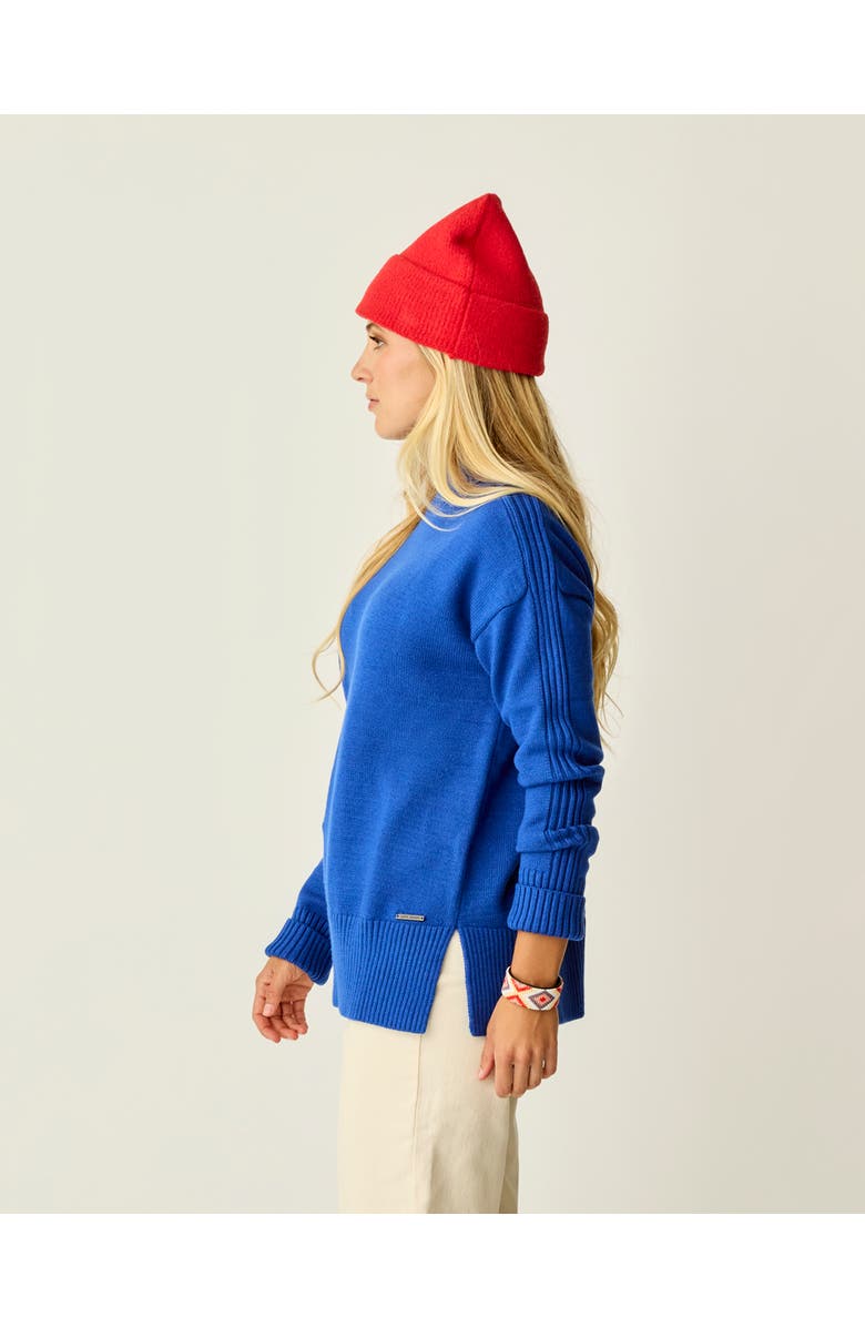 Carve Designs Woodward Sweater, Alternate, color, Capri Heather