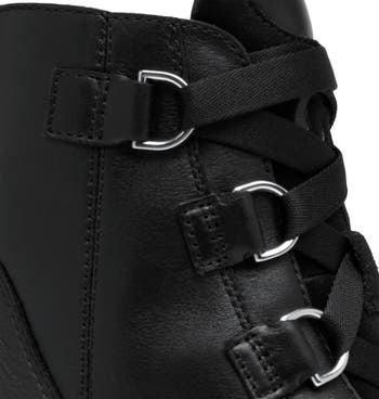 Caribou X Waterproof Lace-Up Block Heel Bootie