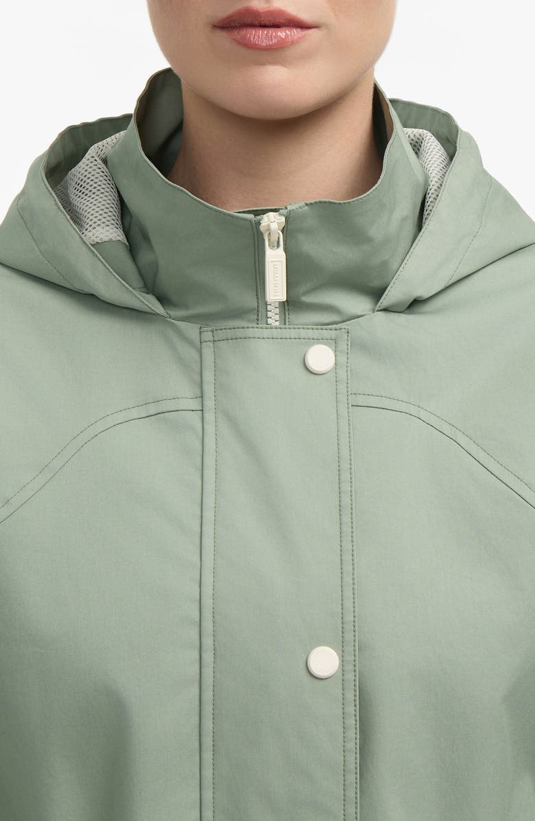 Hunter Ariel Water Repellent Cotton Canvas Jacket, Alternate, color, Herb Sage