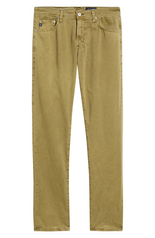 Ag Tellis Stretch Sateen Modern Slim Pants In Green
