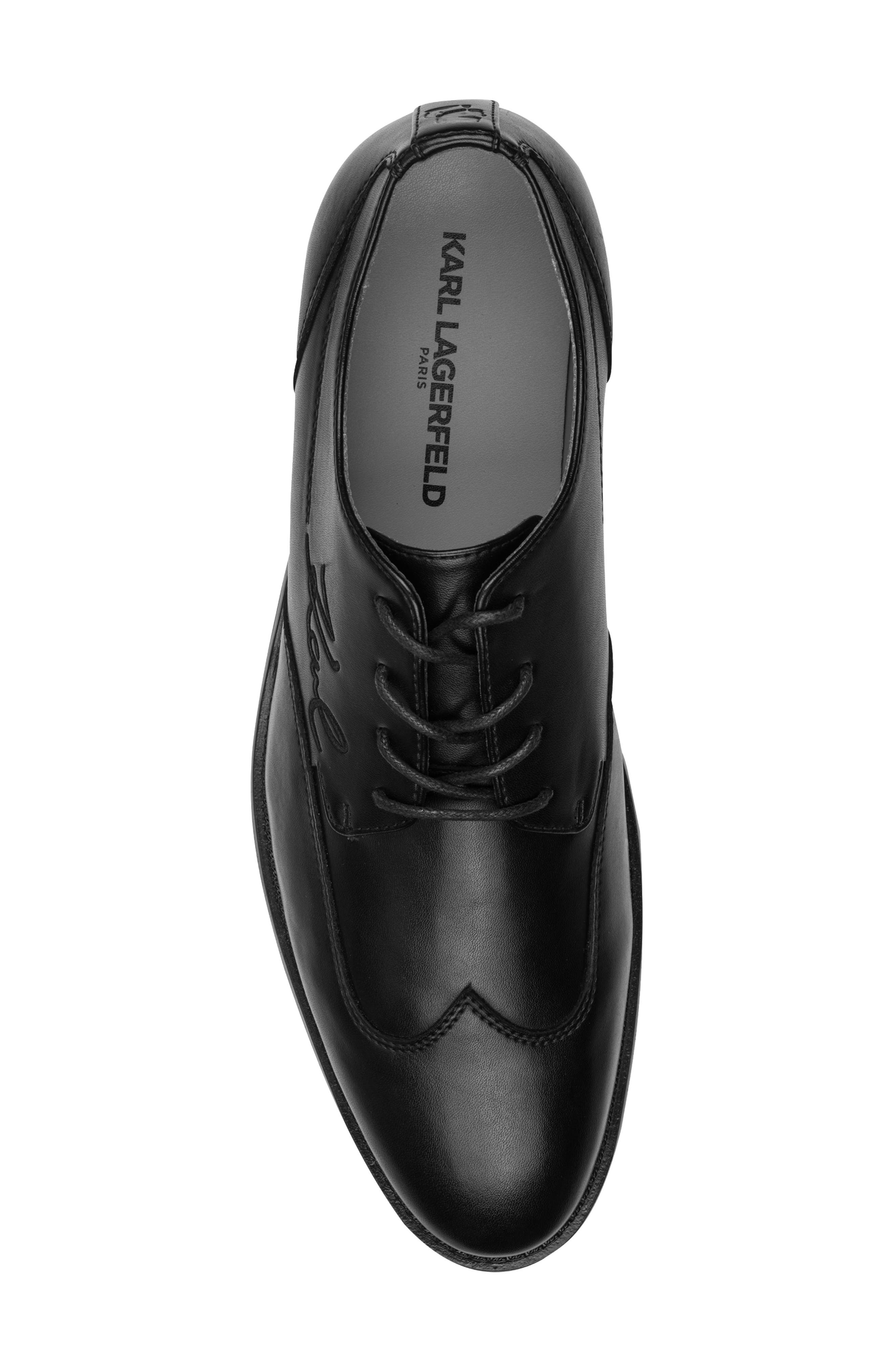 KARL LAGERFELD PARIS Frdo Wingtip Oxford, Alternate, color, Black