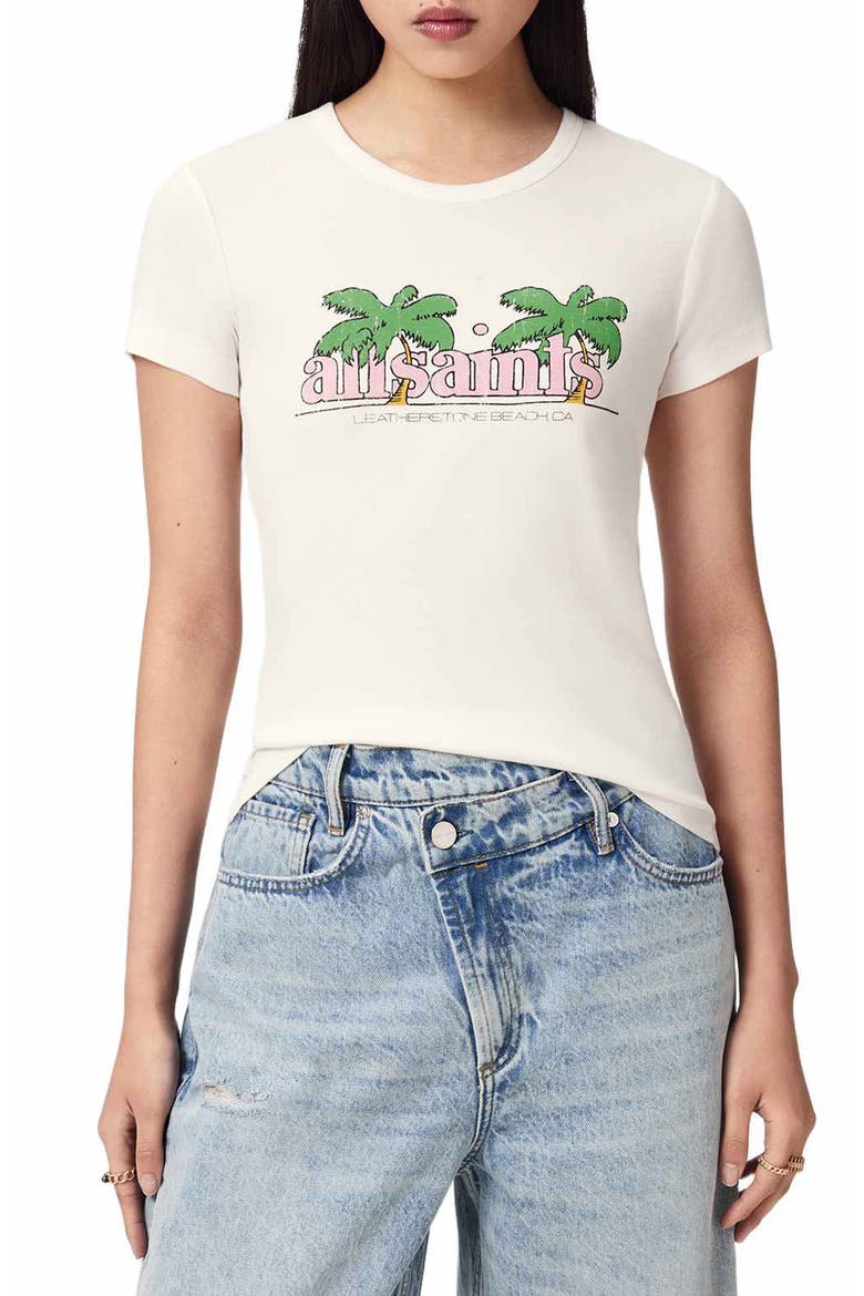 Troppo Stevie Graphic Cotton T-Shirt, Main, color, CHALK WHITE