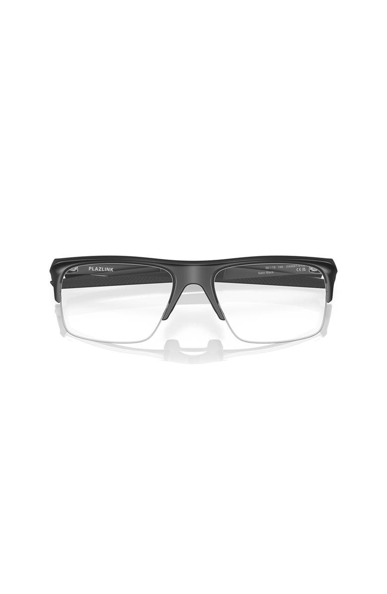 Oakley 58mm Rectangle optical glasses, Alternate, color, Black