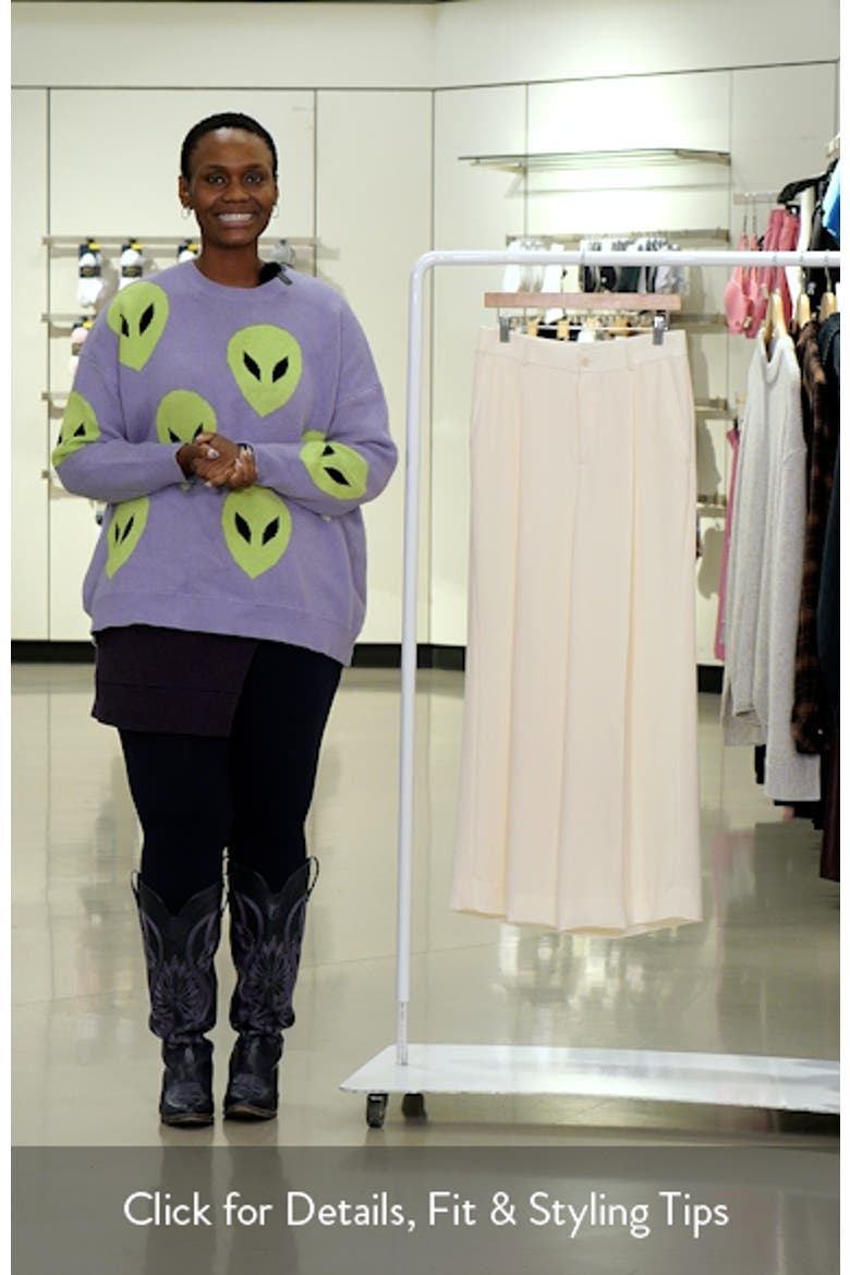 High Waist Georgette Wide Leg Pants video