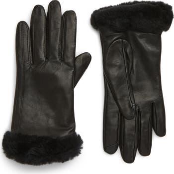 New UGG Girls Fashion store Leather Gloves