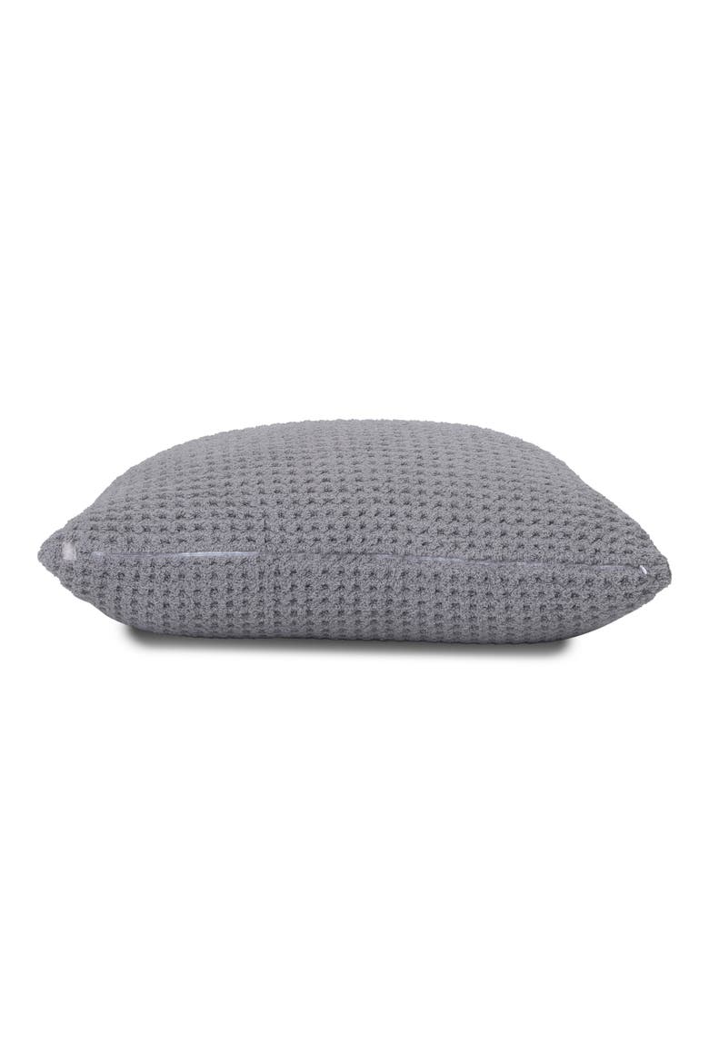 CozyChic® Waffle Knit Accent Pillow, Alternate, color, DOVE GRAY
