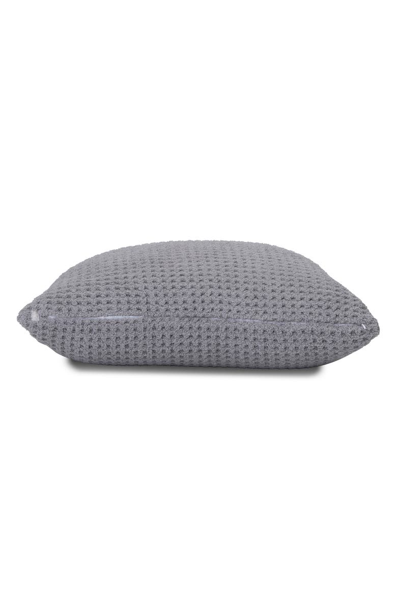 Barefoot Dreams<sup>®</sup> CozyChic<sup>®</sup> Waffle Knit Accent Pillow, Alternate, color, Dove Gray