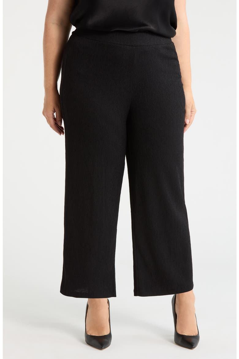 Pull-On Crop Wide Leg Pants, Main, color, ANNE BLACK