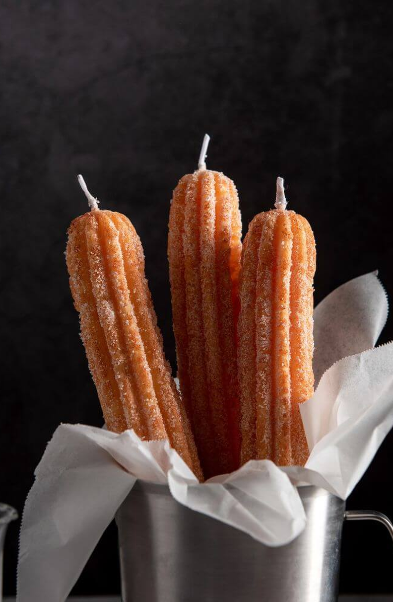Southlake gifts Churros Taper Candle Set, Alternate, color, Churro Brown