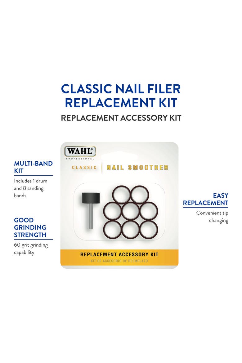 Classic nail smoother replacement kit, Alternate, color, Black