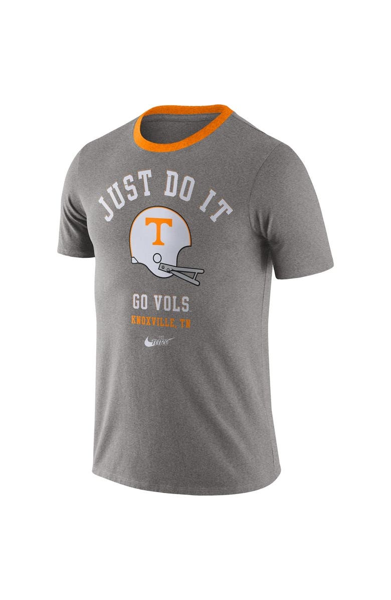 Nike Men's Nike Heathered Gray Tennessee Volunteers Vault Helmet Tri-Blend T-Shirt, Alternate, color, 