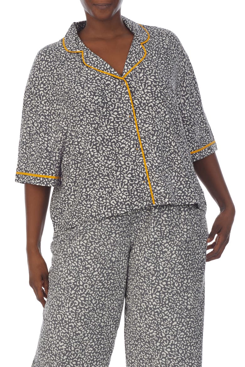 Pajama Top, Alternate, color, GREY PRINT