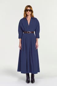 NICHOLAS Lanae V Neck Midi Dress