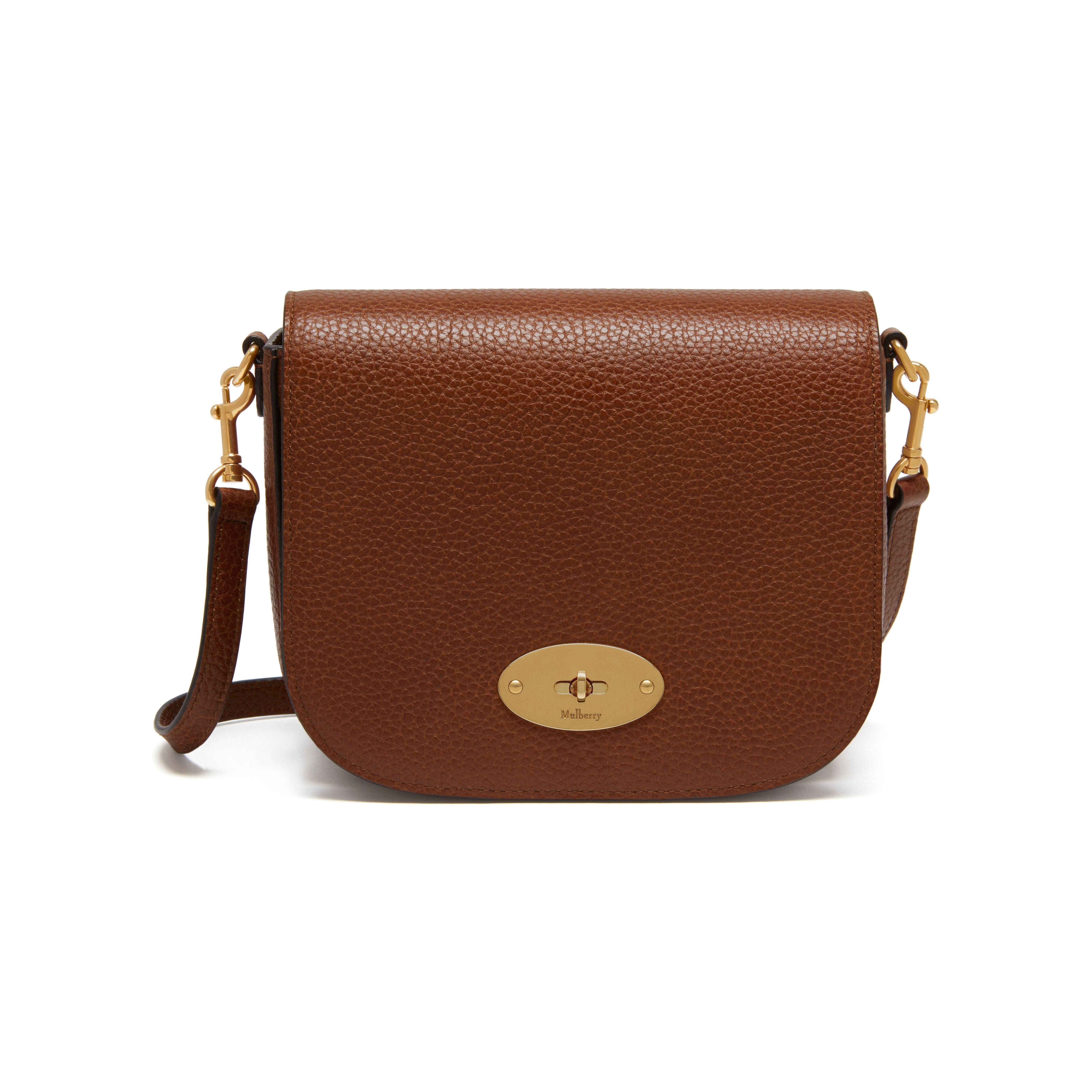 Mulberry Small Darley Leather Crossbody Bag, Main, color, Oak