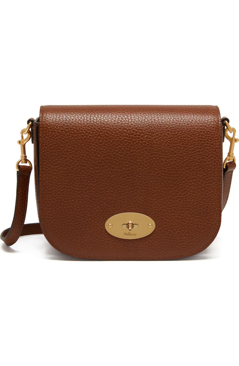 Mulberry Small Darley Leather Crossbody Bag, Main, color, Oak