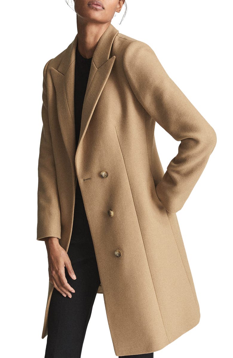 Reiss Marlow Wool Blend Coat, Alternate, color, 