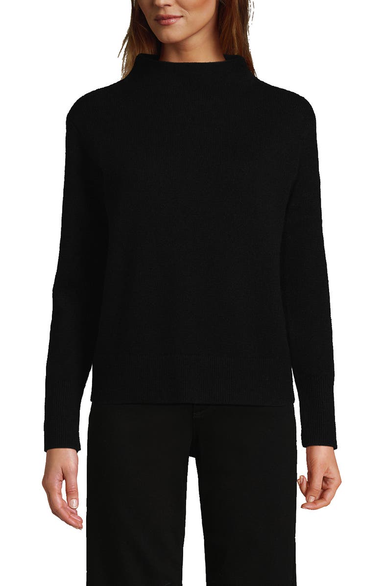 Lands' End Cashmere Funnel Neck Sweater, Main, color,
