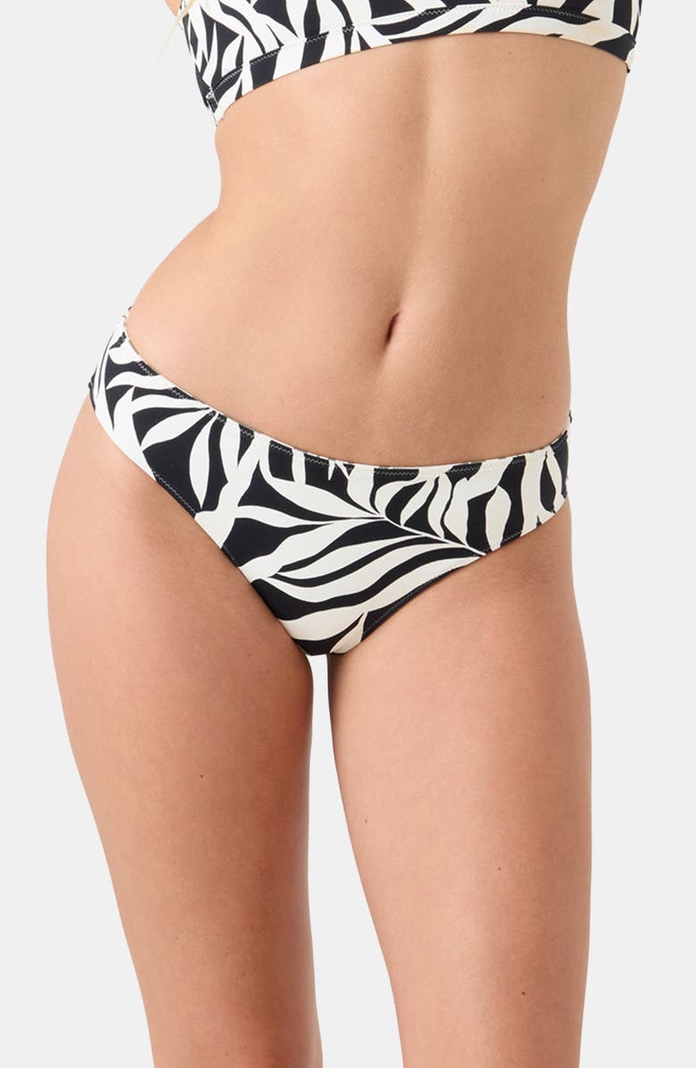 Roxy Surfer's Paradise Reversible Hipster Bikini Bottoms, Main, color, Black Combo