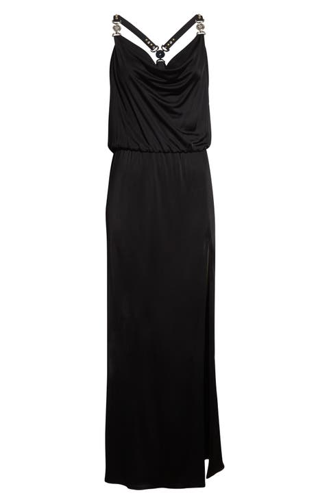 Gathered Liquid Jersey Gown