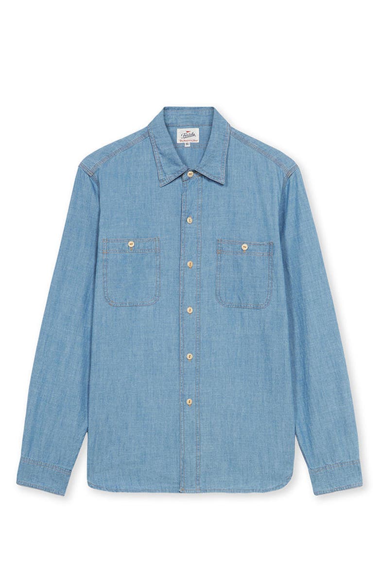 Fortela Workj Chambray Shirt, Main, color, Pale Blue