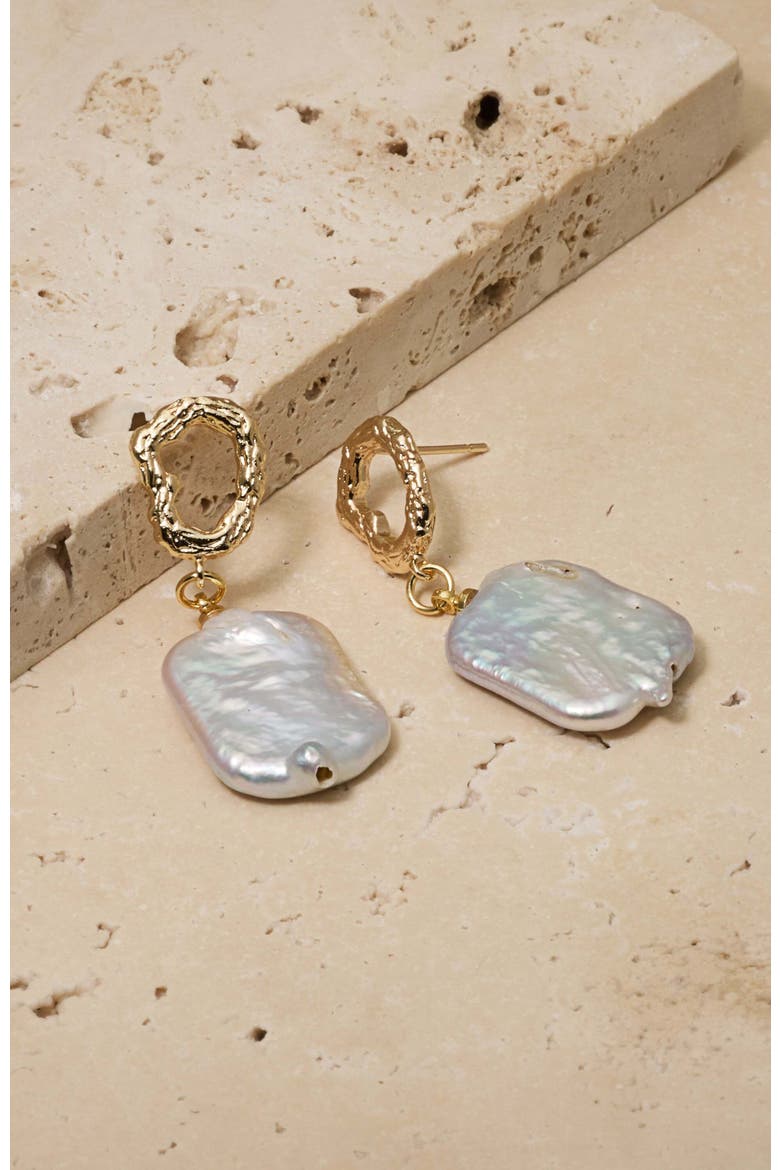 Gemma Pearl Drop Earrings, Alternate, color, White