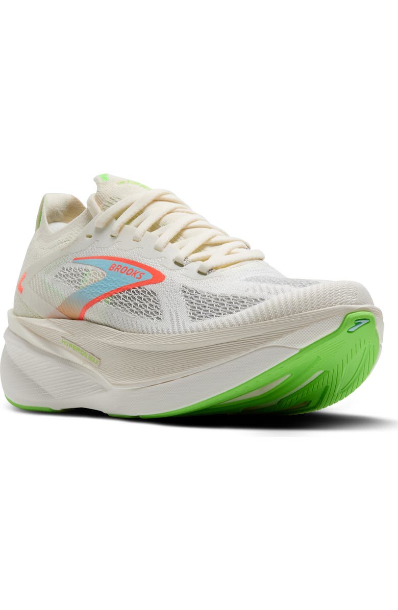 Brooks Hyperion Max 3 Running Shoe, Main, color, Coconut/Green Gecko/Pink Clay