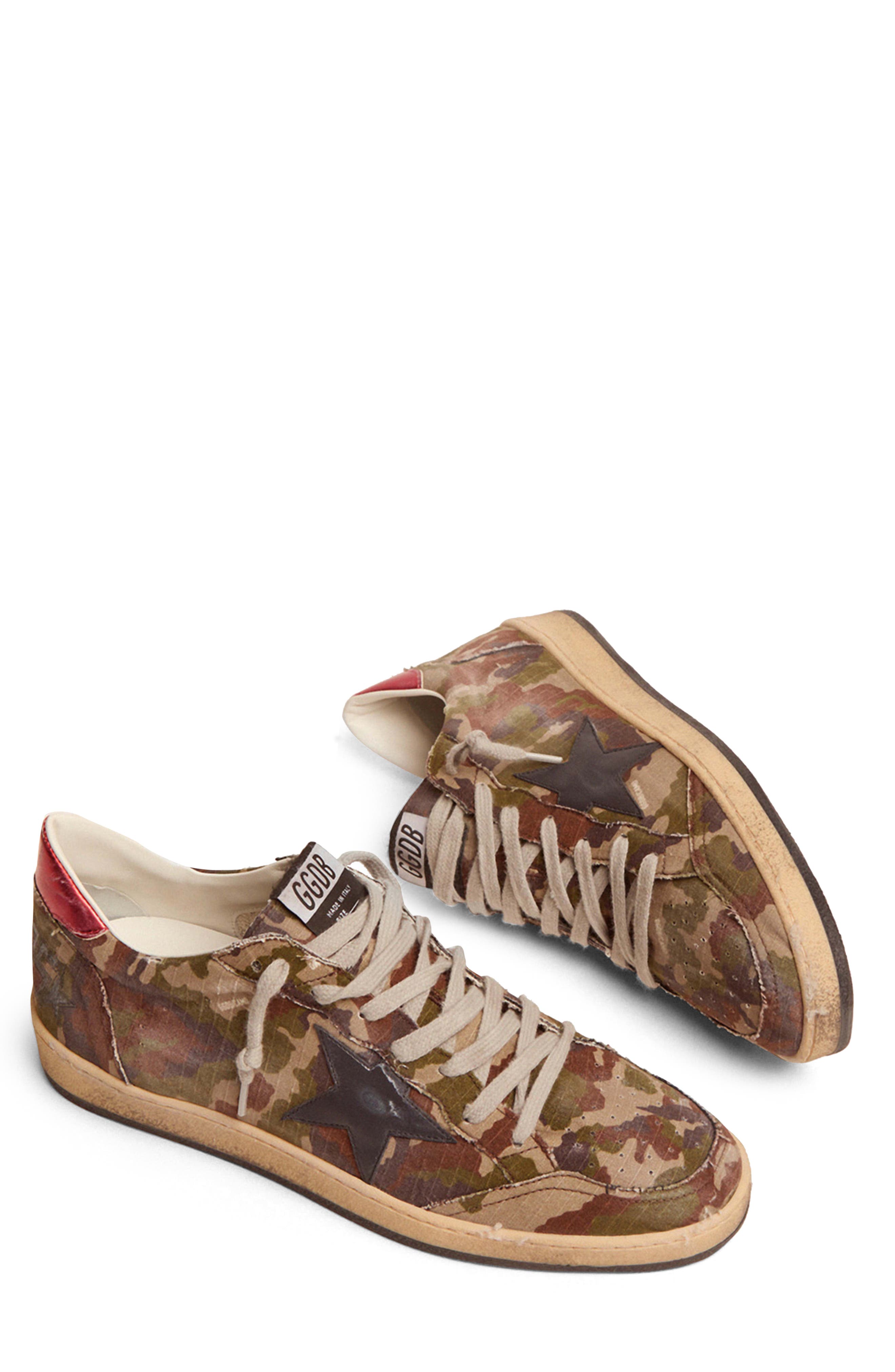 Golden Goose Ball Star Camo Sneaker, Main, color, 