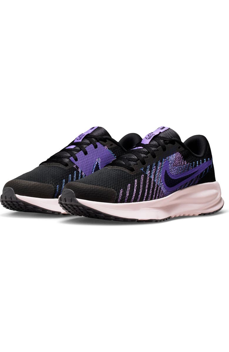Nike Run Defy Running Shoe, Main, color, Black/ Black/ Violet/ Sapphire