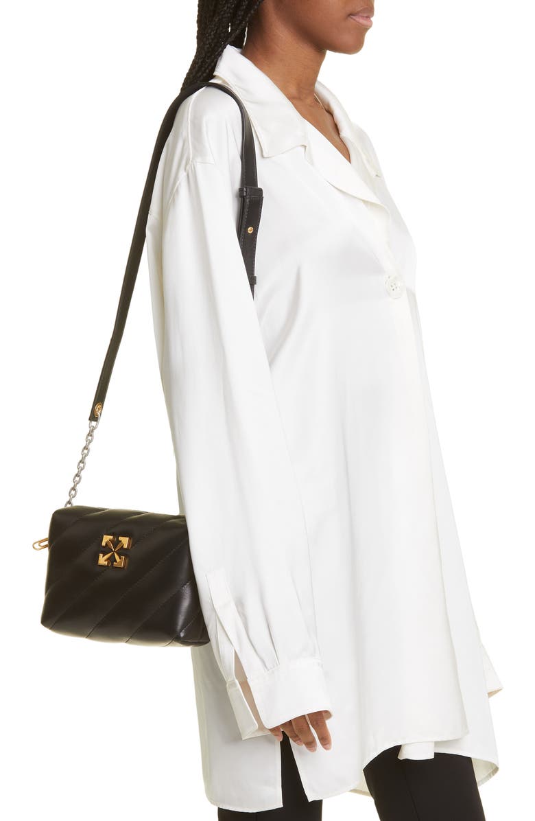 Off-White Jackhammer Quilted Leather Camera Bag, Alternate, color,