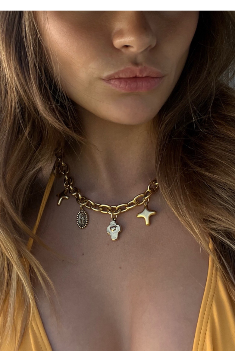 sccollection Lucky Necklace, Alternate, color, Gold