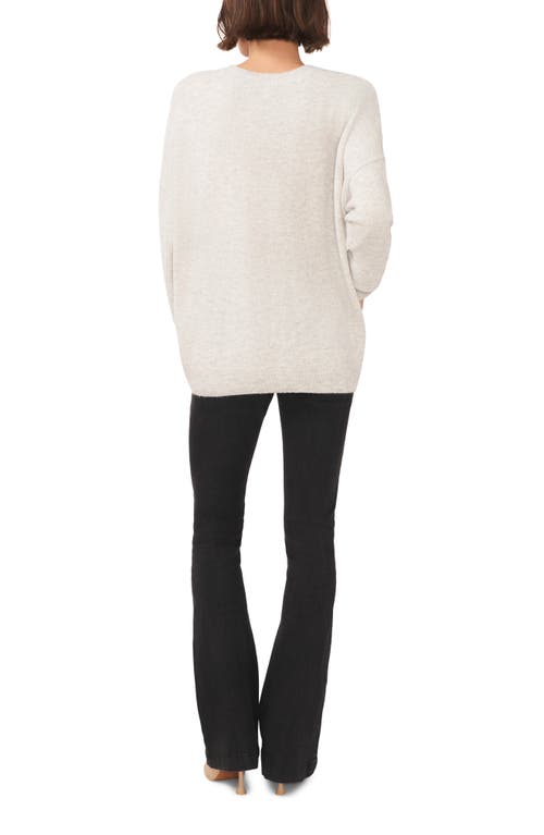 Chaus Pearly Baubles Cozy Crewneck Sweater In White