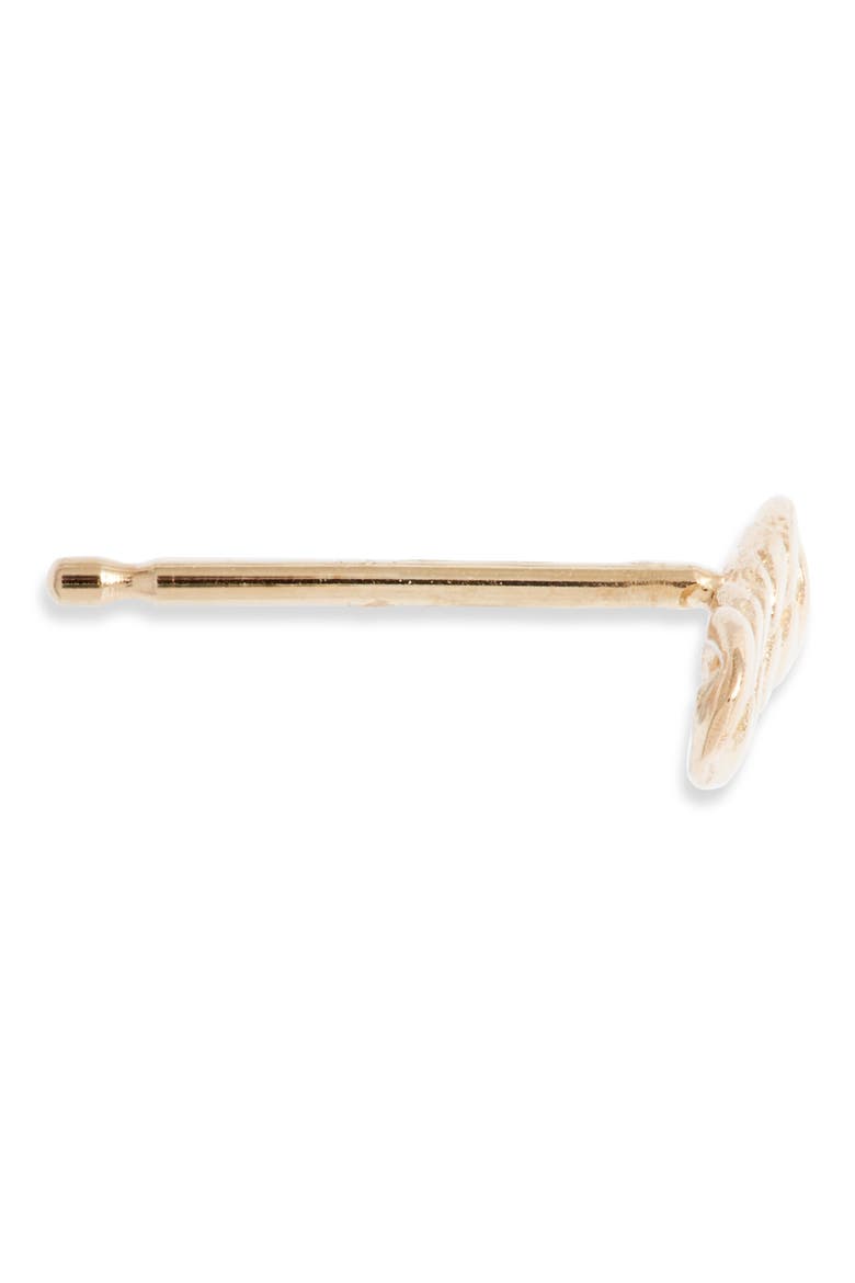 Curb Chain Bar Single Stud Earring, Alternate, color, 14K YELLOW GOLD